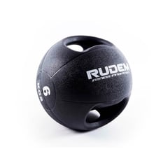 RUDEM FITNESS - Balón medicinal con doble agarre 6kg