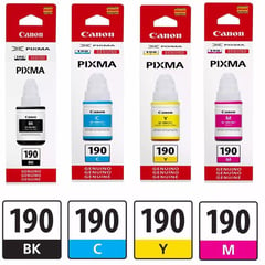 CANON - Kit tinta gi-190 original gi-190bk/ gi-190c/ gi-190m/ gi-190y