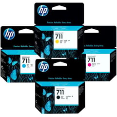 HP - Kit tintas (711) original cz129a/ cz130a/ cz131a/ cz132a