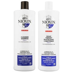 NIOXIN - Nioxin-6 Shampoo 1000ml + Acondicionador Cabello Tratado Químicamente