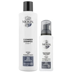 NIOXIN - Nioxin-2 Shampoo Densificador + Espuma Capilar para Cabello Natural