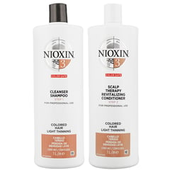 NIOXIN - Nioxin-3 Shampoo Densificador 1000ml + Acondicionador Cabello Teñido