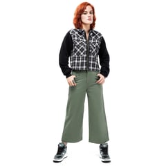 GZUCK - Cropped Moda Drill Stretch Kellya Mujer