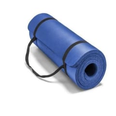 GENERICO - Mat yoga 15 mm con sujetador-azul