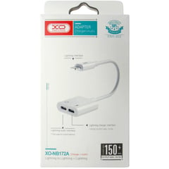 XO SIMPLE IS BEAUTY - Adaptador de Audio y Carga Lightning XO-NB-R172A Blanco