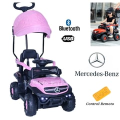 FIRST TOY - Carrito para Niña Buggie Control Rosado Mercedes