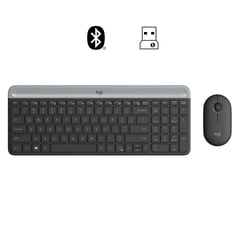 LOGITECH - KIT TECLADO Y MOUSE MK470 INALÁMBRICO SLIM NEGRO 920-009266