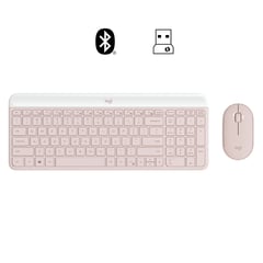 LOGITECH - KIT TECLADO Y MOUSE MK470 INALÁMBRICO SLIM ROSE 920-011312