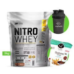 UNIVERSE NUTRITION - NITRO WHEY 5KG PROTEINA UN CHOCOLATE+ REGALOS