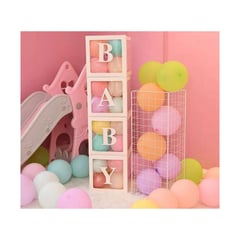 GENERICO - caja decorativa para fiestas rosado