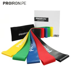 PROIRON - Set de 5 bandas de latex antideslizantes