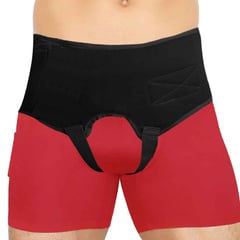 GENERICO - Faja para Hernia Inguinal Dhark Color Negro Talla XXXL