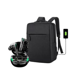 LENOVO - Audífonos Bluetooth XT92 Negro Mochila Laptop USB Negra