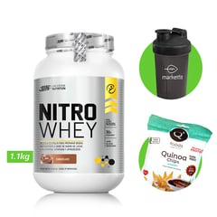 UNIVERSE NUTRITION - NITRO WHEY 1.1 KG PROTEINA UN CHOCOLATE+ REGALOS