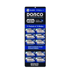 DORCO - Hojas de Afeitar 100 Unidades Dobles Filo Profesional