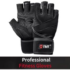 GENERICO - Guantes antideslizantes para gimnasio pesas - talla L