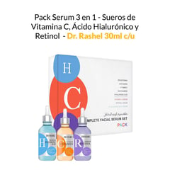 GENERICO - Pack Serum 3en1 - Sueros de Vitamina C Ácido Hialurónico y Retinol