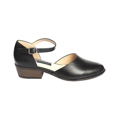 ESTODAS - Ballerinas Cuero Mujer Linet Negro