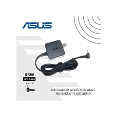 Cargador Asus compatible 19v 3.42 A - 4.0x1.35mm