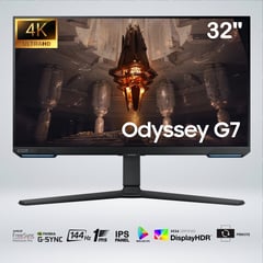 SAMSUNG - MONITOR GAMER ODYSSEY G7 ULTRA HD 32 4K IPS 144HZ 1MS LS32BG702ENXGO