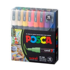 POSCA - Pack PC-3M 16C Básico Nueva Presentación X16