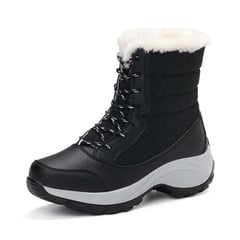 VATYERTY - Botas de nieve de invierno impermeable para mujeres - negro