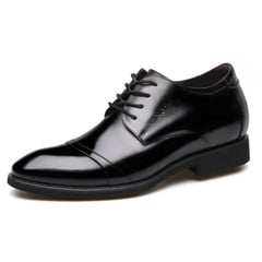 VATYERTY - Zapatos de vestir hombre plantilla alta - negro