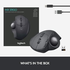 MOUSE MX ERGO WIRELESS TRACKBALL BLACK