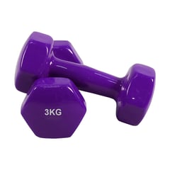 RUDEM FITNESS - MANCUERNA DE COLOR X2 RUDEM 3KG-MORADO