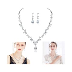 OEM - Juego de joyas para mujer collar aretes colgantespulsera