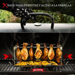 GENERICO - Soporte parrillero para alitas o muslitos de pollo