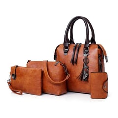 VATYERTY - Set 4 bolsas moda mujer dama colgante gato borla versatil