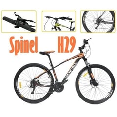 EVEZO - Bicicleta spinel montañera 29h aro 29 naranja