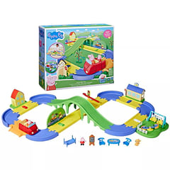 HASBRO - Pista de Autos Peppa Pig Alrededor de todo el Pueblo