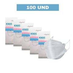 MAYFIELD - MASCARILLA KN95 FISH SHAPE 100 unid empaque individual