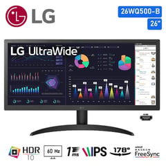 LG - MONITOR 26WQ500-B ULTRAWIDE FULLHD 26? HDMI LED