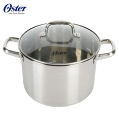 OSTER - Olla 7.57 Lts Acero Inoxidable con tapa Adenmore Plata