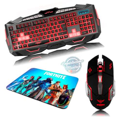 MICRONICS - Kit gamer 3 en 1 frantic : teclado + mouse + pad