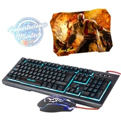 HALION - Kit gamer 3 en 1 mirage : teclado semimecánico + mouse + pad