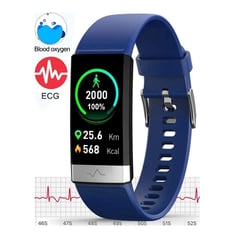 VALUFA - Smartwatch v19 - monitor de salud y actividad física - color azul