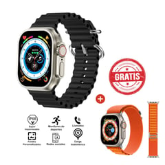 IMPORTADO - Smartwatch Ultra Z59 Black Nuevo Gratis Correa Nylon Ultra Orange