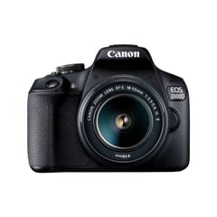 CANON - EOS 2000D Rebel T7 DSLR Camera con 18-55 III lente