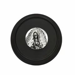 ARGENTARIA - Medalla Chica Virgen de Guadalupe - Plaqué y Madera