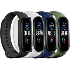 GENERICO - 04 Pcs Correas Para Xiaomi Mi Band 5 y 6