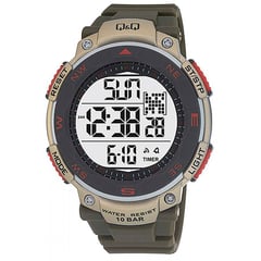 Q AND Q - Reloj Deportivo Digital QQ Acuatico Alarma Dual Time m1244