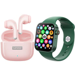 LENOVO - Audífonos Bluetooth LP40 PRO y Smartwatch i8 Pro Max