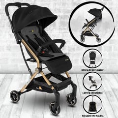 SAFETY 1ST - Coche de Paseo para Bebé Compacto «SPARK» Black Gold