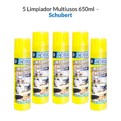 SCHUBERT - 5 Limpiadores Multiusos 650ml -