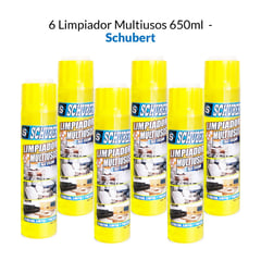 SCHUBERT - 6 Limpiadores Multiusos 650ml -