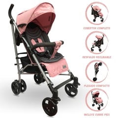 KIDS - Coche Bastón Deportivo FREE «COMBI» Pink